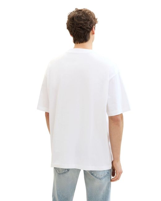 Tom Tailor T-shirt mit print in White für Herren