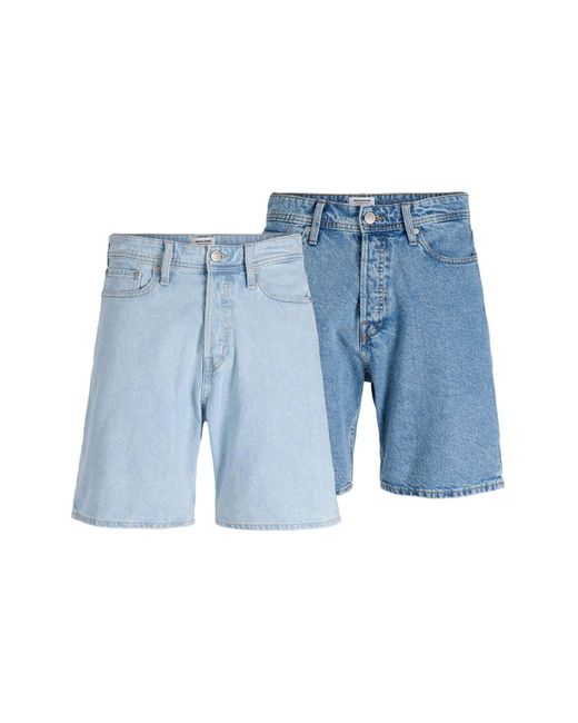 Jack & Jones Jeans-Shorts 2Er-Pack Loose Fit Jeans-Shorts Für Herren in Blue für Herren