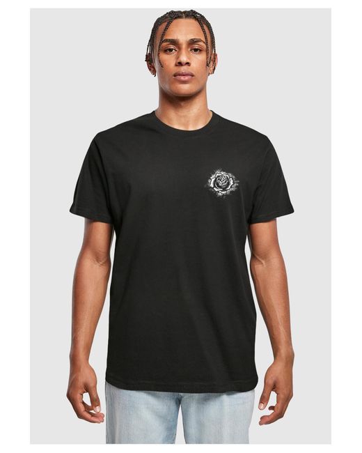 Mister Tee T-shirt mit rosenkranz-motiv, maria in Black für Herren