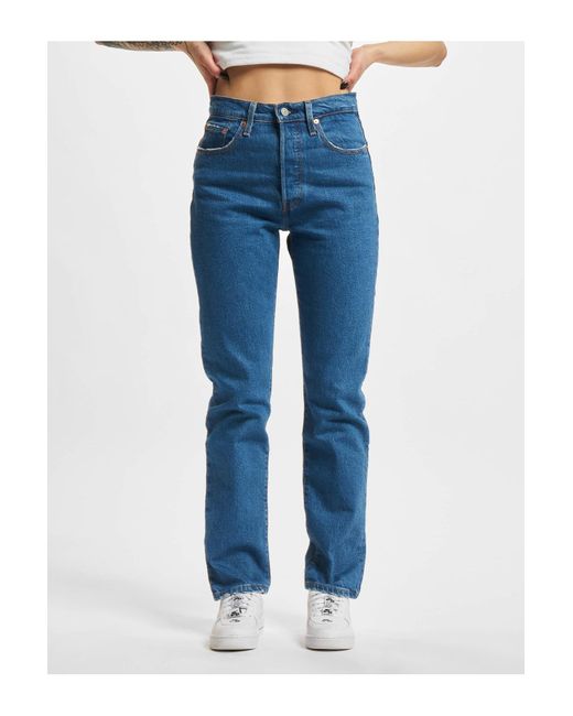 Levi's Blue Levi's 501 crop jeans