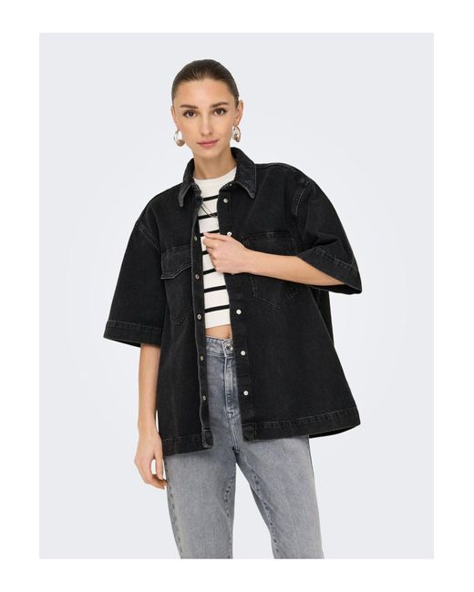 ONLY Black Jeanshemd Onlsophie Jeanshemd Für Damen