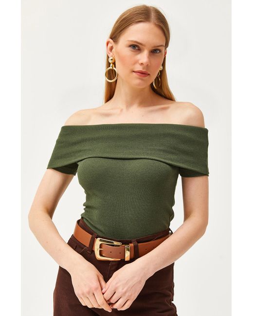 Olalook Green Bluse regular fit