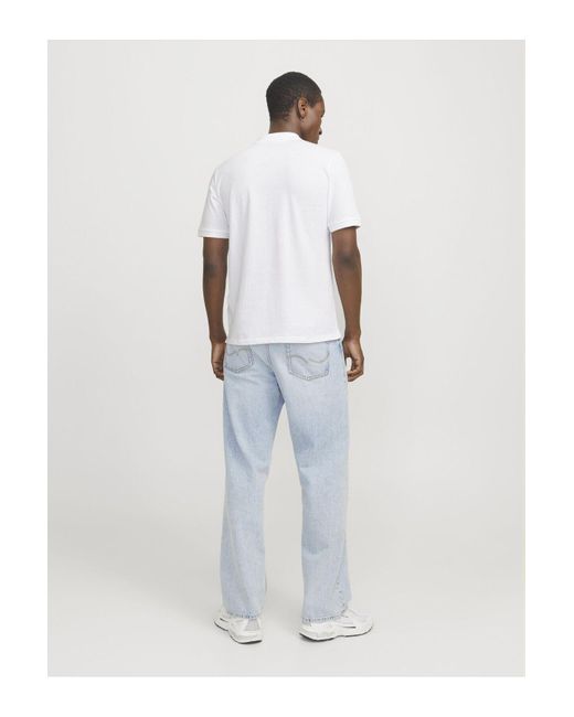 Jack & Jones Poloshirt 2Er-Pack Bedrucktes Hemdkragen-Poloshirt Für Herren in White für Herren