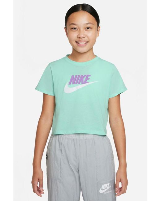 Nike Green Sportbekleidung kinder t-shirt - one size