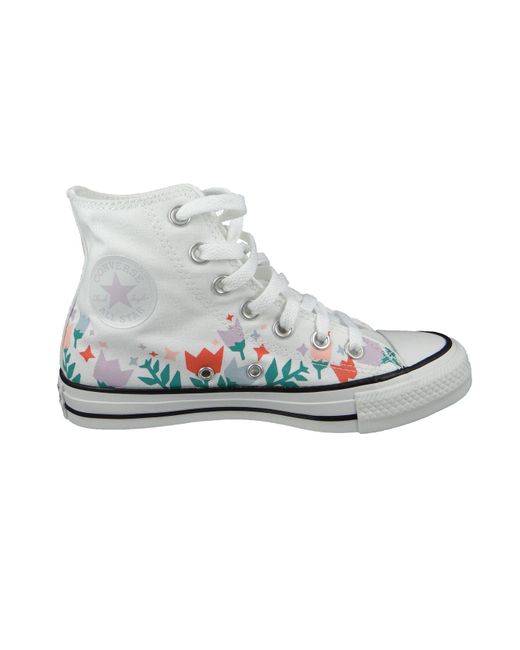 Converse High sneaker chuck taylor all star crafted florals high top 572706c white multi black le