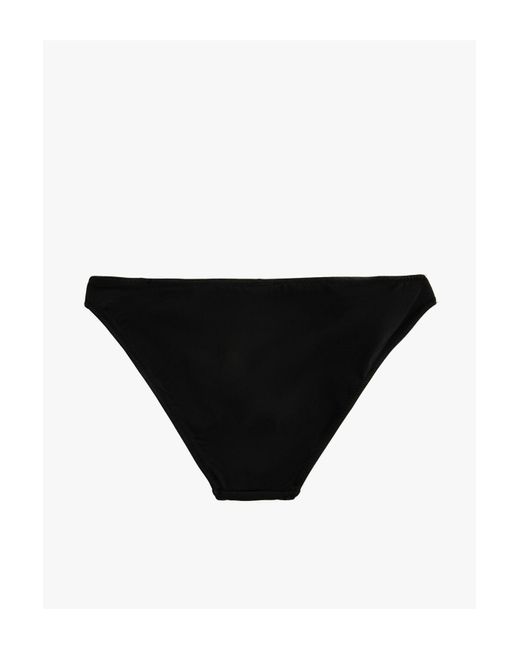 Koton Black Basic-bikinihose mit normaler taille