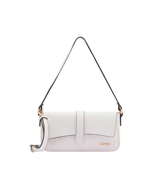 L. CREDI White Osia Schultertasche 25 Cm Für Damen