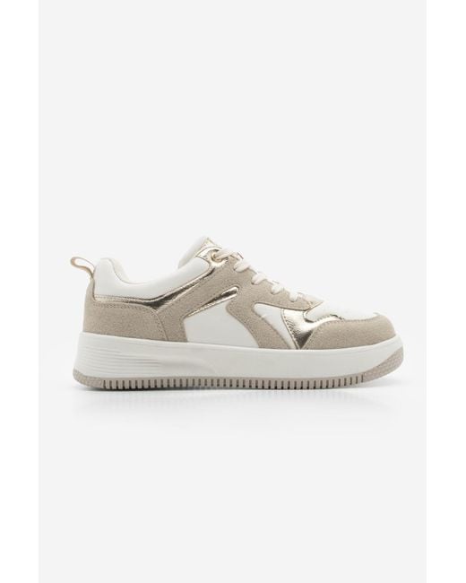 Marjin White Sneaker Mit Hoher Sohle – Aryan Für Damen