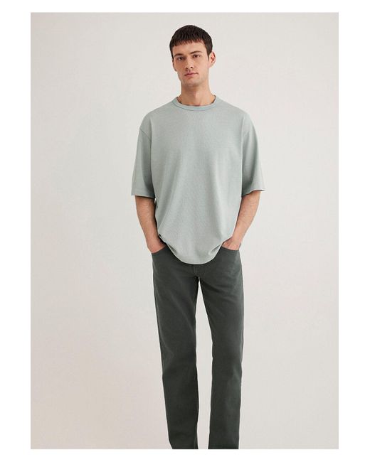 Mavi Graues Basic-T-Shirt Mit Lockerer Passform Lockerer, Entspannter Passform -70148 Für Herren in Gray für Herren