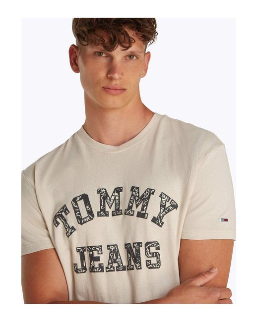 Tommy Hilfiger Tjm Reg Paisley College Tee Ext Für Herren in Blue für Herren
