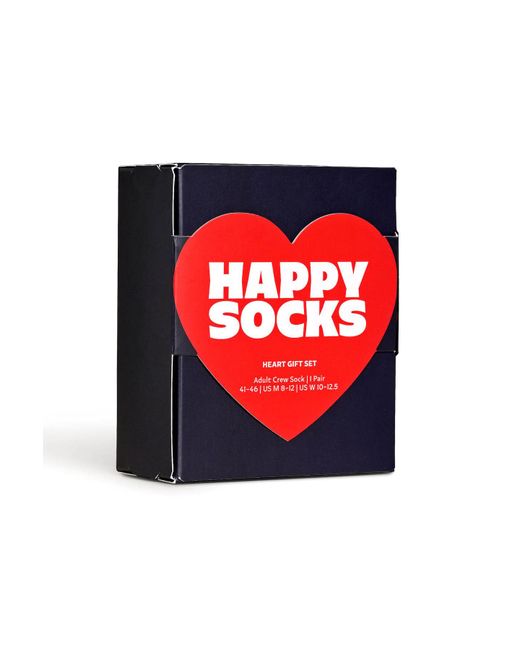 Happy Socks Blue Unisex socken love, valentinstag, geschenkbox - 41-46