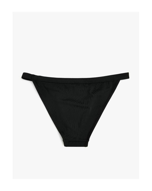 Koton Black Bikinihose mit normaler taille, basic