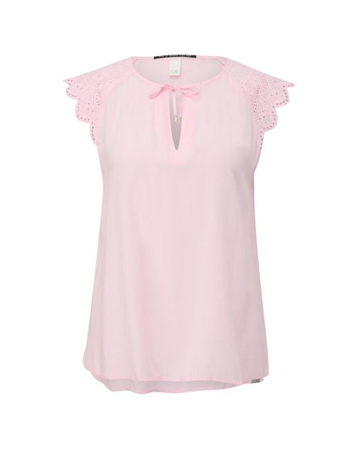 Qs By S.oliver Pink Blusentop aus viscose