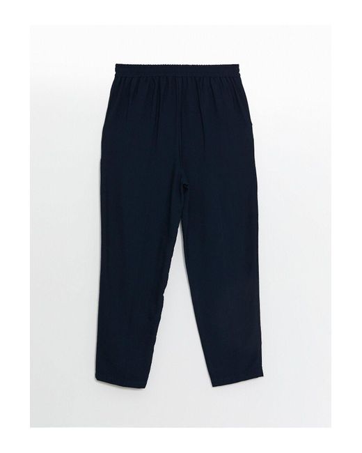 LC Waikiki Blue Lcw Hose Mit Elastischem Bund, Gerade Für Damen