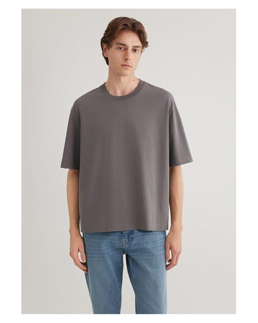 Mavi Graues Basic-T-Shirt Mit Box-Passform -80020 Für Herren in Gray für Herren