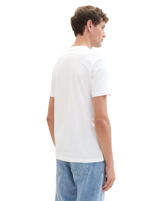 Tom Tailor T-shirt mit fotodruck in White für Herren