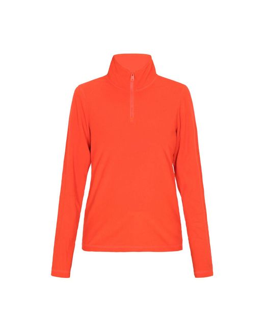 TILDEN Red Fleece-Sweatshirt Für Damen