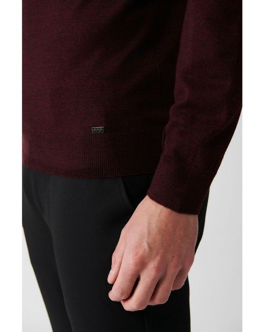 AVVA Strickpullover in Red für Herren