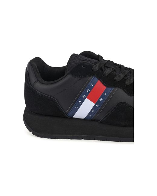 Tommy Hilfiger Rutschhemmender Sneaker Mit Strukturmix in Black für Herren