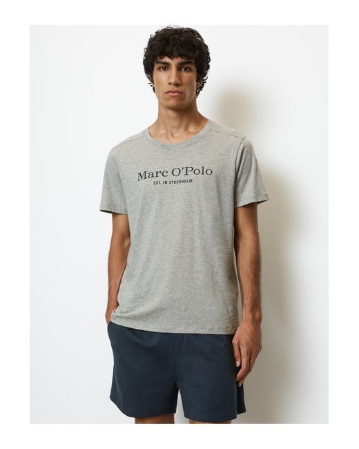 Marc O' Polo Pyjama set gestreift in Gray für Herren