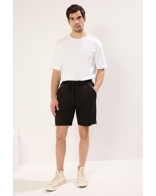 Trendyol Schwarze Bias-Shorts Und Bermudas – Regular Fit Für Herren in Black für Herren