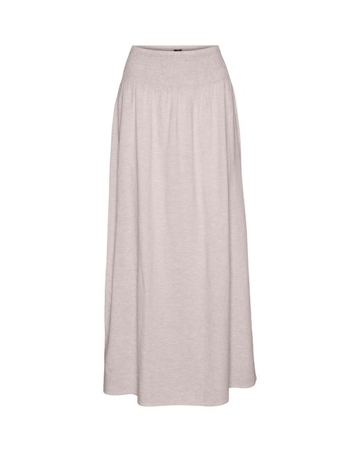 Vero Moda Gray Rock Vmlinn Hohe Taille Langer Rock Für Damen
