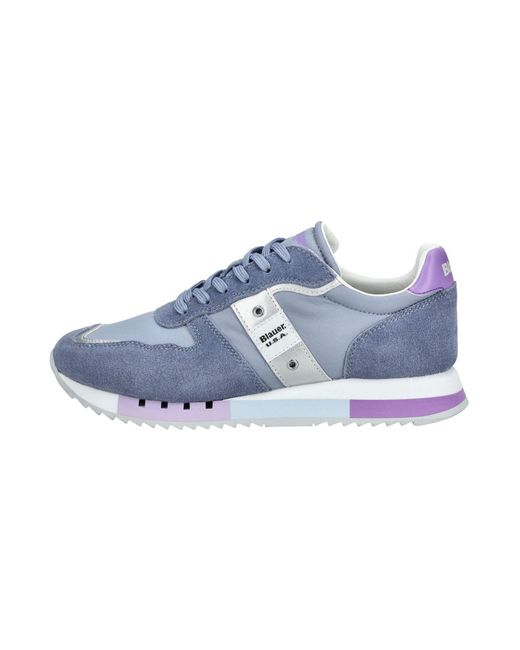 Blauer Blue Sneaker Für Damen