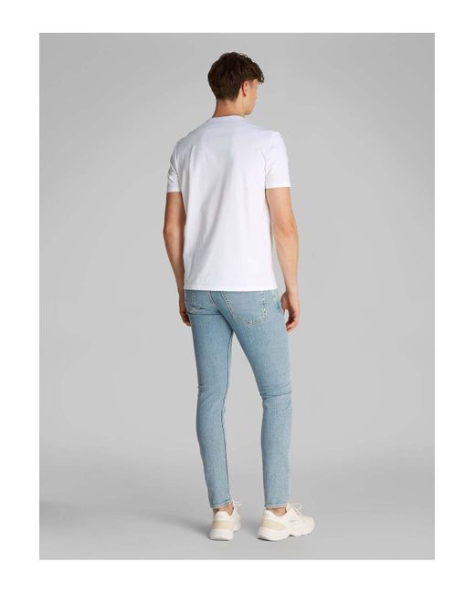 Calvin Klein Ss Hero Monologo T-Stück 30S Für Herren in White für Herren