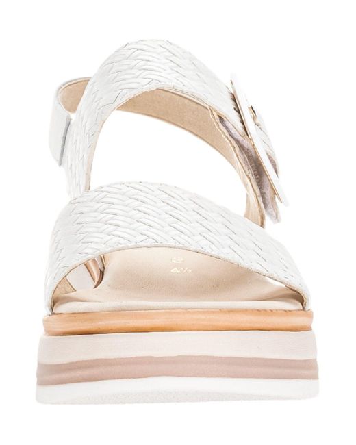 Gabor White Sandalen G-Weite 62.744 60 Leder Für Damen