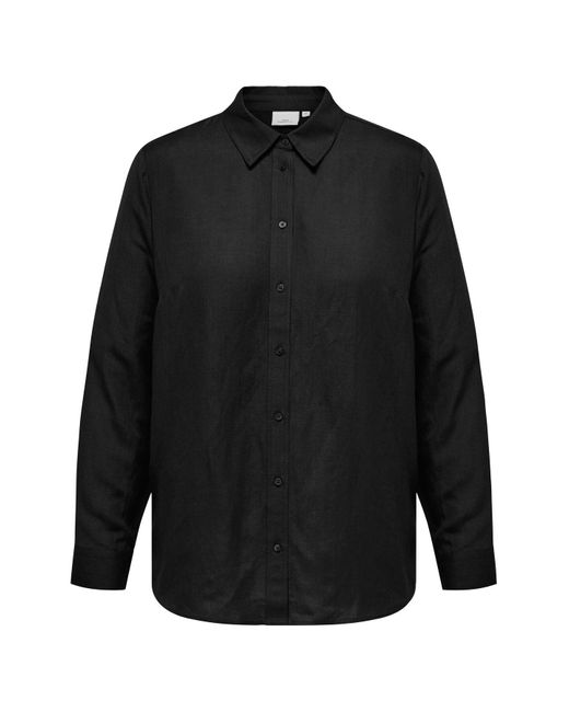 Only Carmakoma Black Hemd locker geschnitten hemdkragen hemd