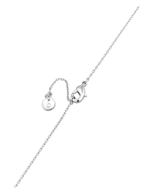 Elli Jewelry White Halskette Anhänger Kreis Ringe Elegant Kugel Silberfarbend Mit Kristallen Für Damen