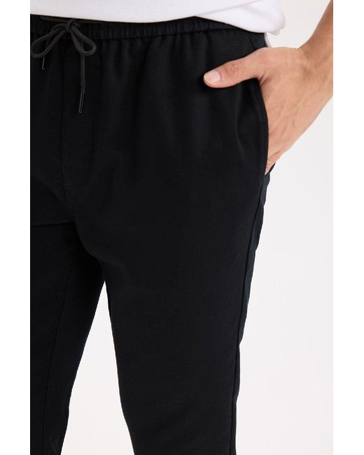 Defacto Jogginghose Aus Gekämmter Baumwolle Mit Schnürtasche Für Herren in White für Herren