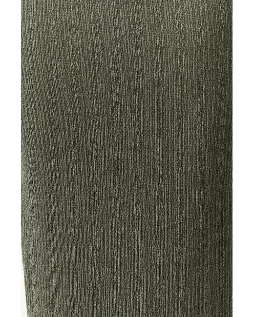 Trendyol Green Dehnbares, Khakifarbenes, Gestricktes Midikleid – Trägerloses Und Gerafftes, Körperbetontes Bleistiftkleid, Modell Für Damen