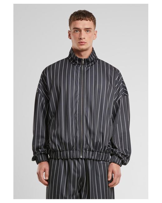 Urban Classics Pinstripe Trackjacket Für Herren in Black für Herren
