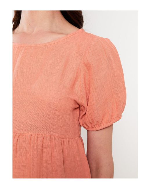 LC Waikiki Pink Schlichte Umstandsshorts Aus Musselinstoff Mit Elastischem Bund Für Damen
