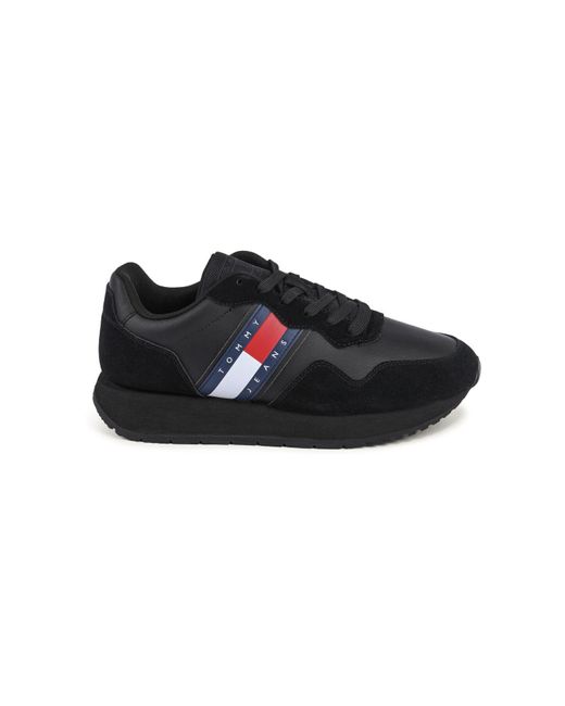 Tommy Hilfiger Rutschhemmender Sneaker Mit Strukturmix in Black für Herren