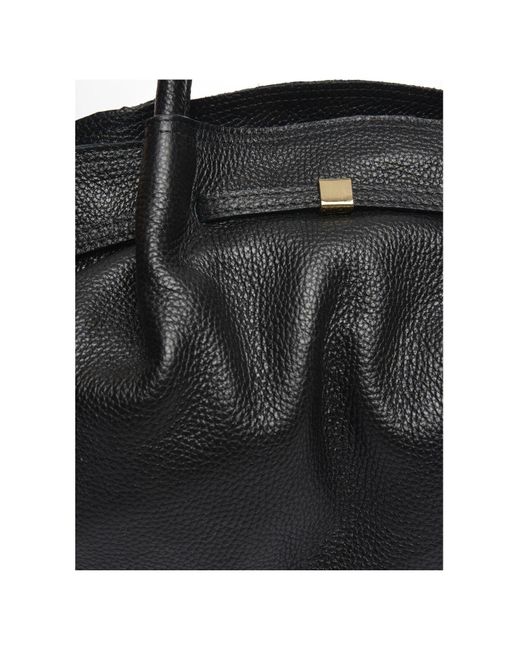 Carla Ferreri Black Handtasche 100 Rindsleder Reißverschluss Oben Abmessungen: 23X32X12 Cm Griff: 45 Cm Schultergurt: 110 Für Damen