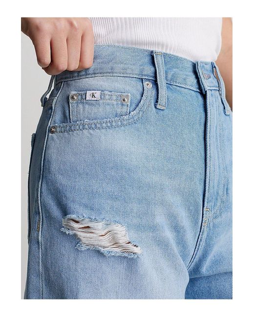 Calvin Klein Blue Lässige shorts aus baumwolle und lycra , 5 taschen, -1aa