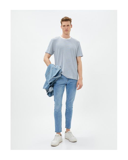 Koton Skinny-fit-jeans – michael jean in Blue für Herren