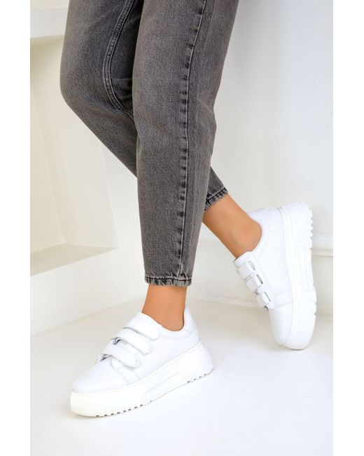 Soho White Modell Weiße Sneakers Für Damen