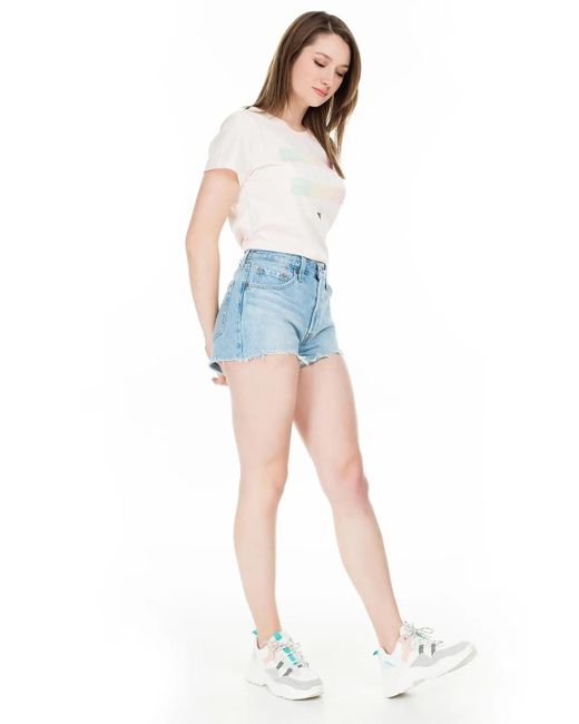 Levi's Blue Levi's Kurze Shorts Mit Hoher Taille 56327 Für Damen