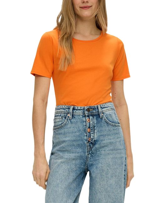 S.oliver Orange T-shirt, slim fit