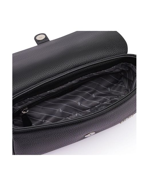 L. CREDI Black Osia Schultertasche 25 Cm Für Damen