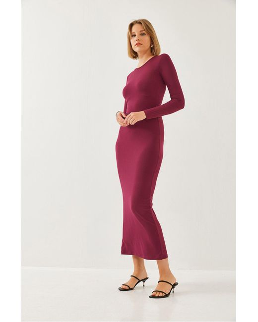 Bianco Lucci Red Langes Kleid 376 Für Damen