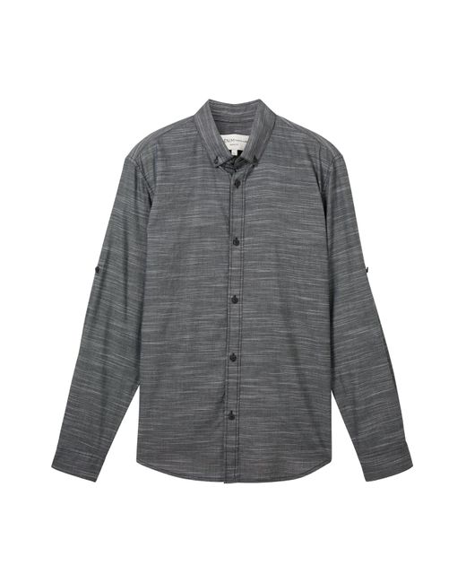 Tom Tailor Hemd regular fit in Gray für Herren