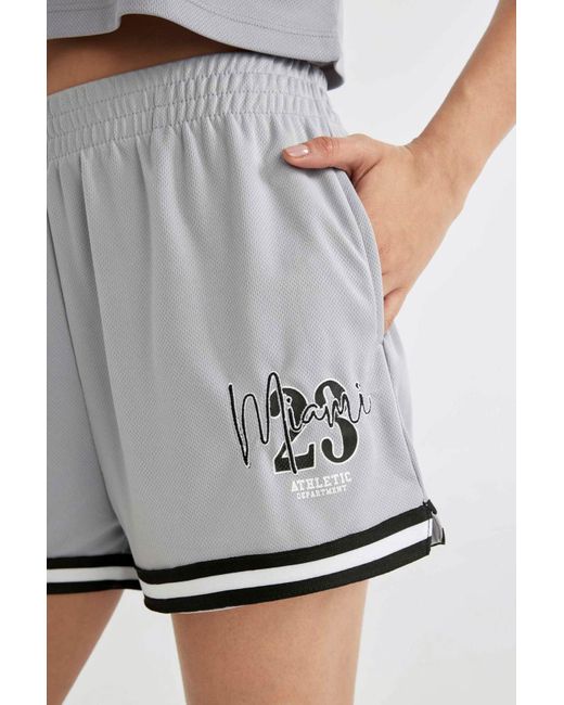 Defacto Gray Fit sport-shorts mit standard-passform und kurzem bein