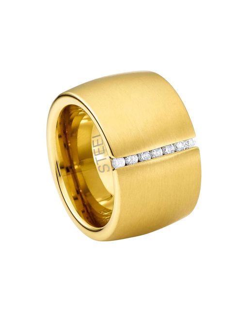 Heideman Yellow Ring Lines Elegant Für Damen
