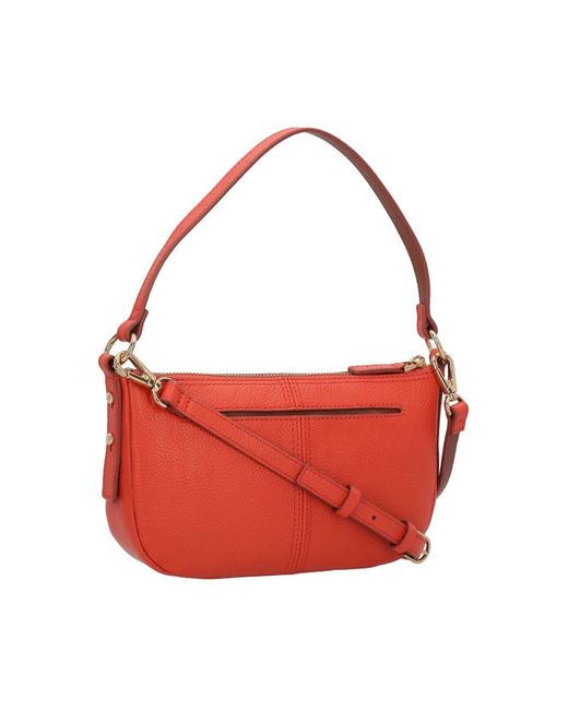 Fossil Red Jolie Schultertasche Leder 21.5 Cm Für Damen