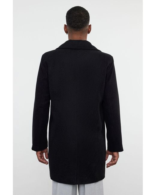 Trendyol Winter Stamp Mantel Regular Fit Für Herren in Black für Herren