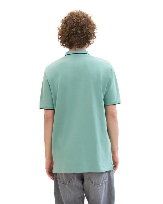 Tom Tailor Poloshirt mit streifen in Green für Herren